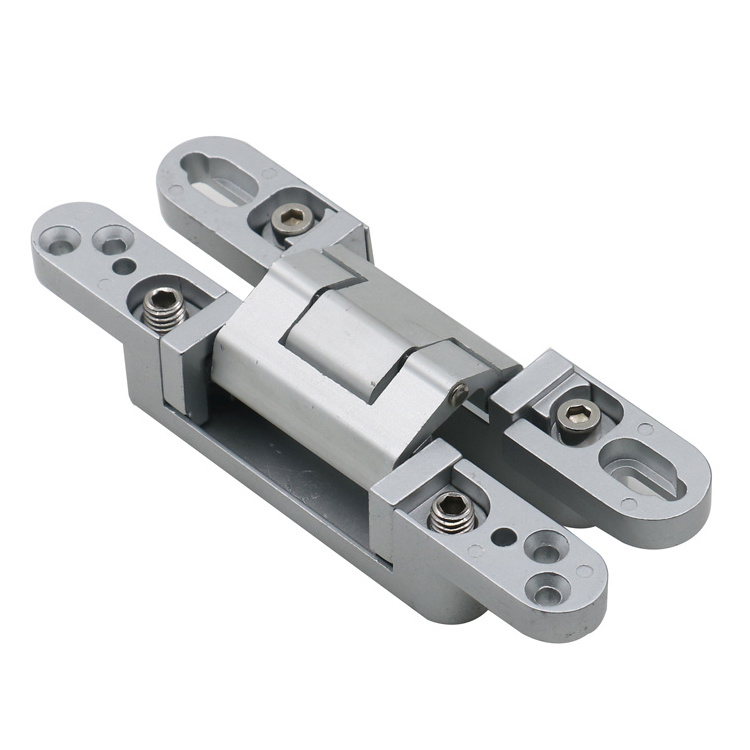 Invisible Hinge Heavy Duty Zinc Alloy Concealed Hidden 180 Degree Swing Hinge 3 Way Adjustable door Hinge