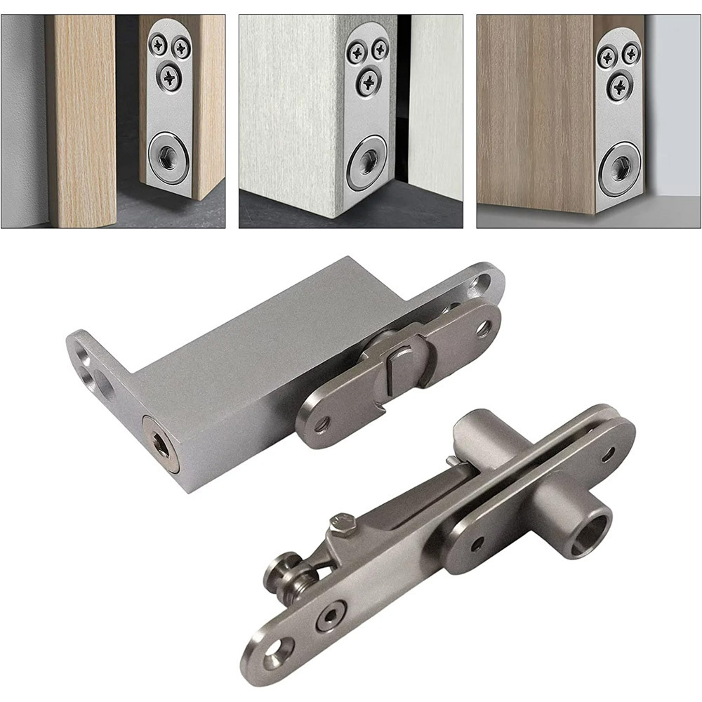 Stainless Steel 105 Degree Pivot Door Hinges, Self Closing Hidden Shaft Swing Door Pivot Hinges Hardware