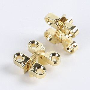 Furniture Cabinet Hidden Door Hinge Kitchen Cabinet Folding Hidden Brass Hinges for Jewelry Box