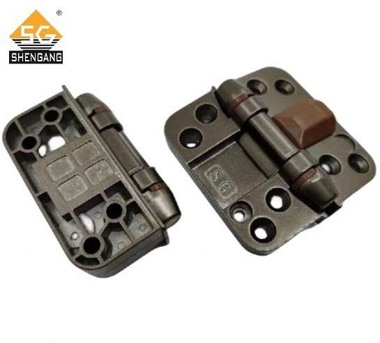 Strength factory Mini self closing small aluminium spring loaded holder hinge for pvc wooden sliding folding door