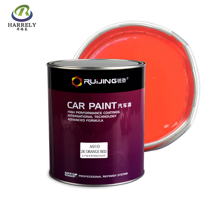 2K auto orange red automotive paint bright glossy acrylic spray car paint