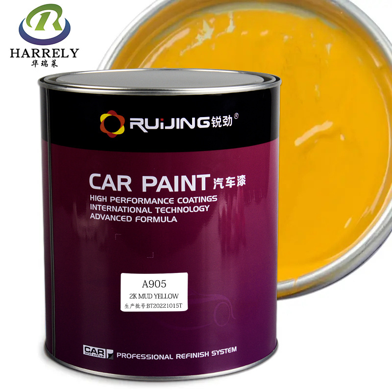 2K auto mud yellow acrylic paint OEM manufacture spray paint ceramic car paint