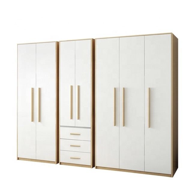 Home furniture solid wood wardrobe bedroom storage wardrobe