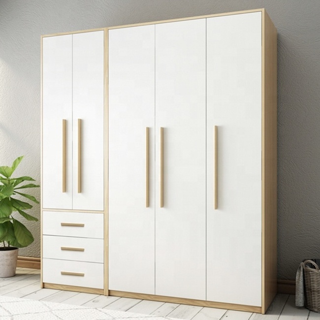 Home furniture solid wood wardrobe bedroom storage wardrobe