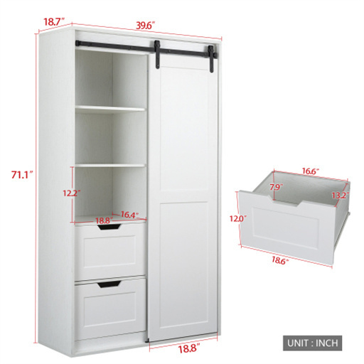 Factory Price Bedroom Wall Wardrobe Design Portable Clothes Wardrobe Cabinet