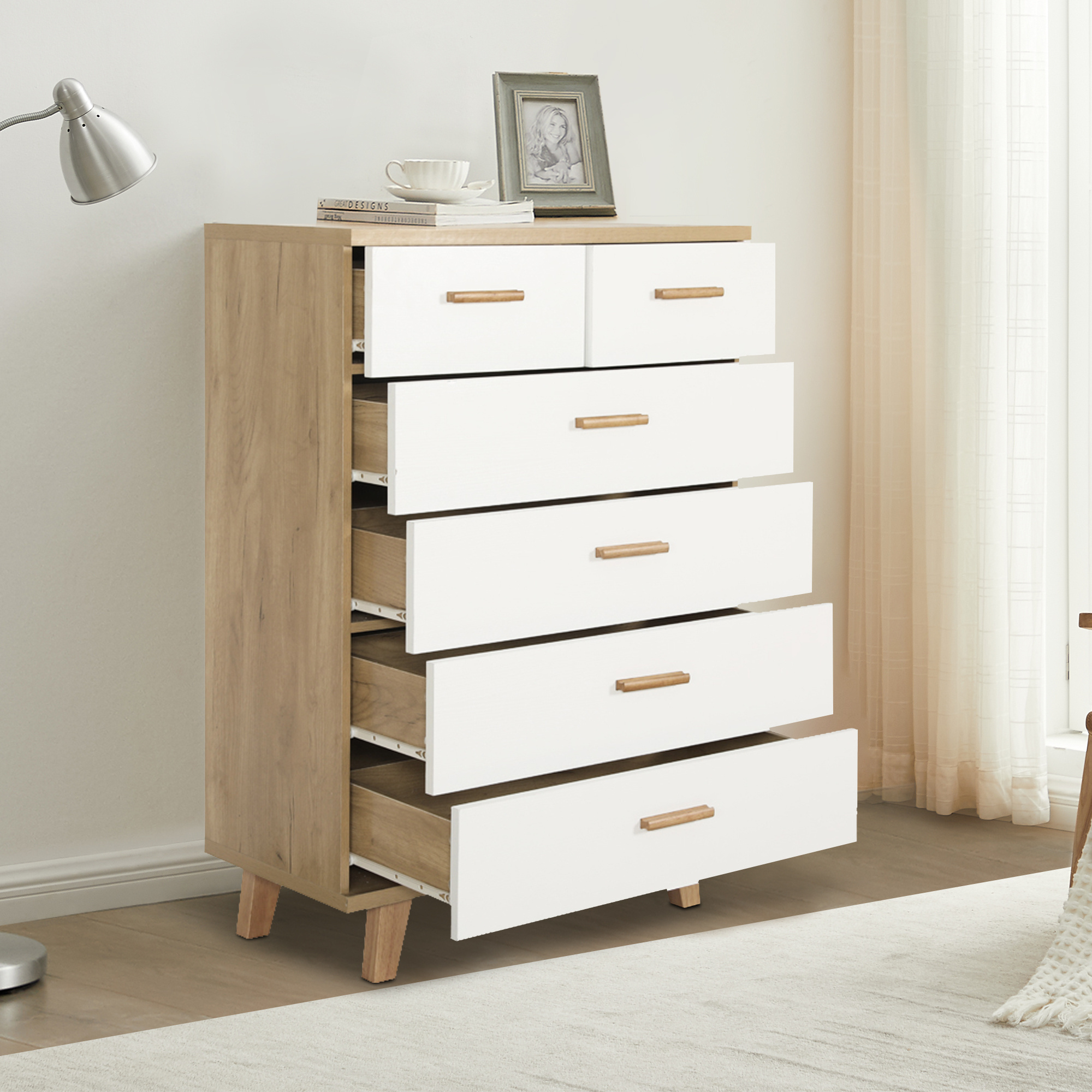 living room furniture Wooden Chest of Drawers latest design Bedroom Furniture Cheap Classic Used Storage Drawer Cabinet