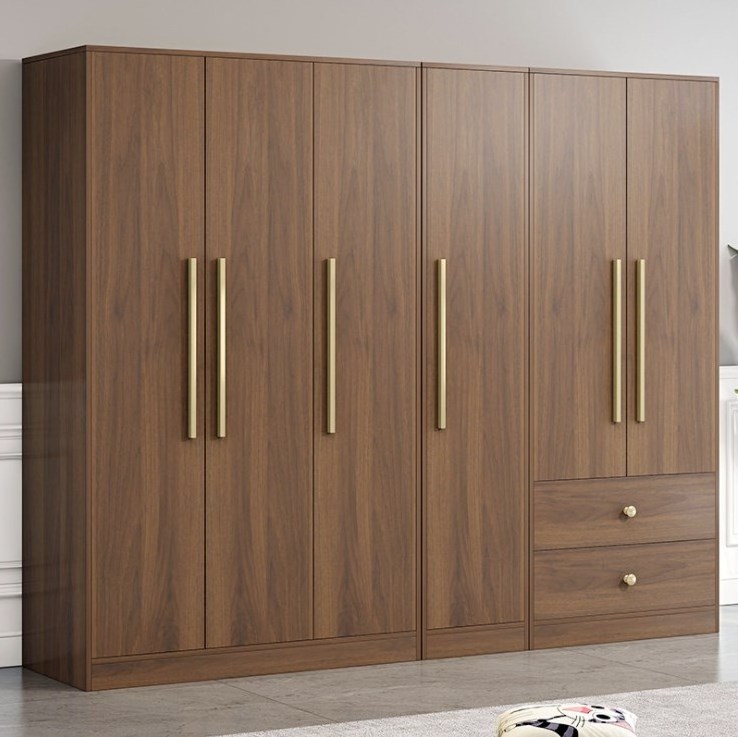 Bedroom Storage Cabinet Simple Solid Wood Wardrobe Household Living Room furniture wardrobe