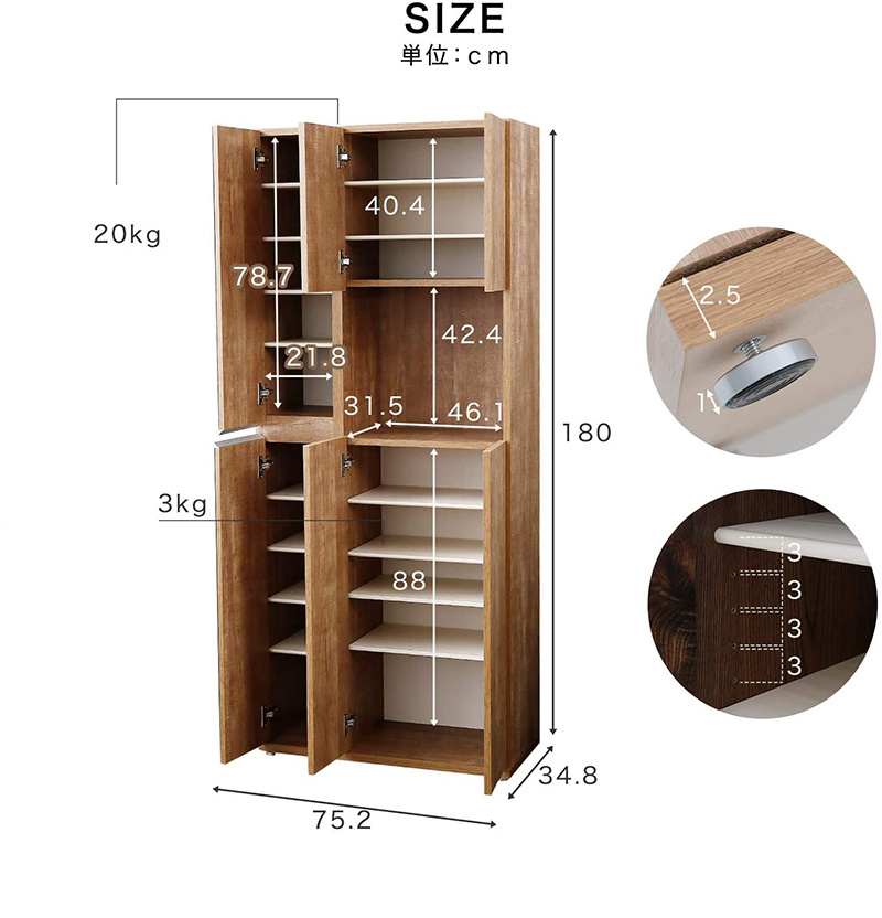 100 pair Golden Supplier Shoe Rack Cabinet Wooden Modern Oem China Wholesale Mirror Shoe Cabinet Sliding Door Shoe Cabinet