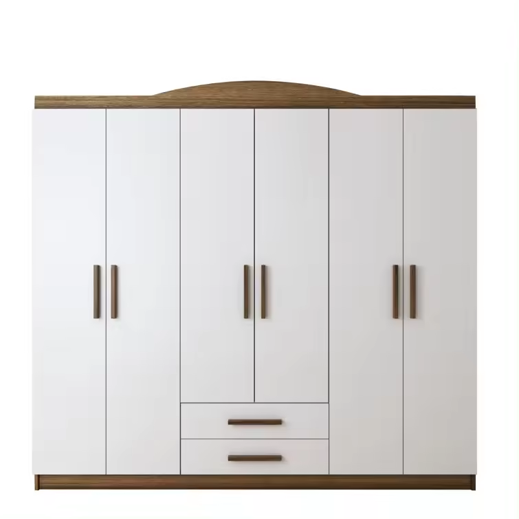 Sleek Contemporary Design 6 Door Wardrobe Closets Cabinets Custom Wardrobe Bedroom Set Wardrope Wardrobe bedroom closet