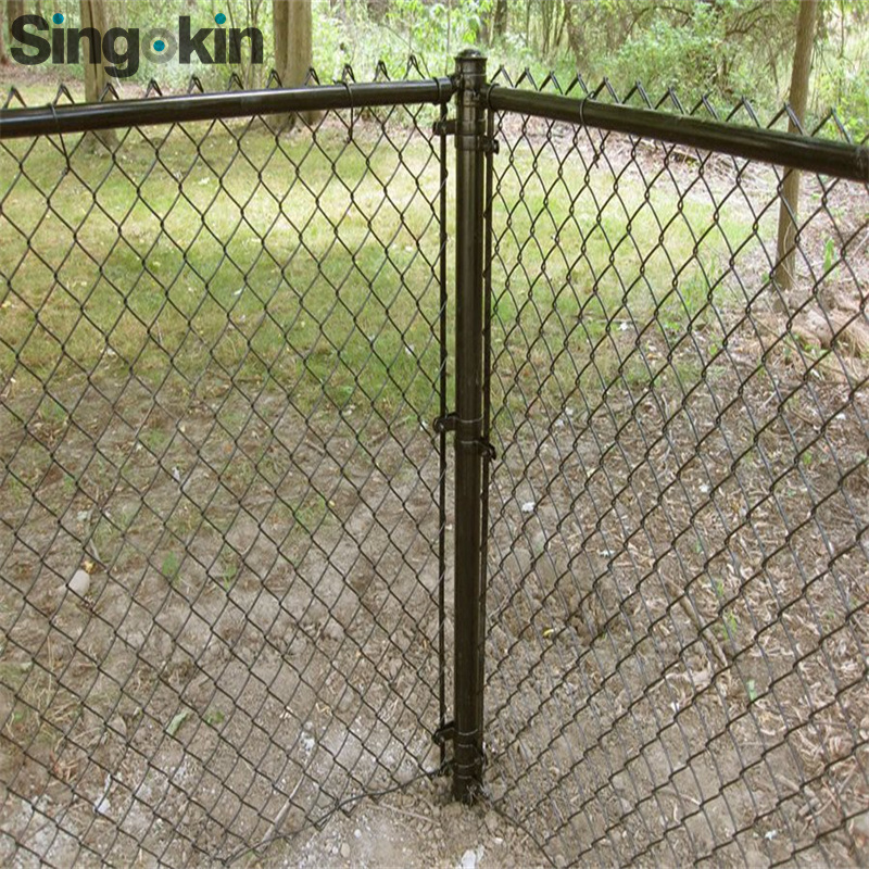 Quality-assured professional made used chain link yard gates fence gate/Tennis court chain link wire netting