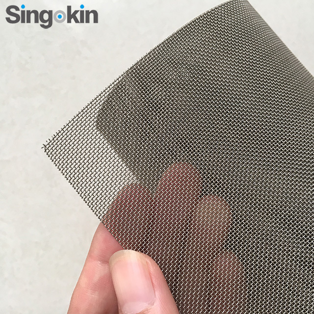 120 micron 304 stainless steel grid mesh woven metal fabric used in filtering