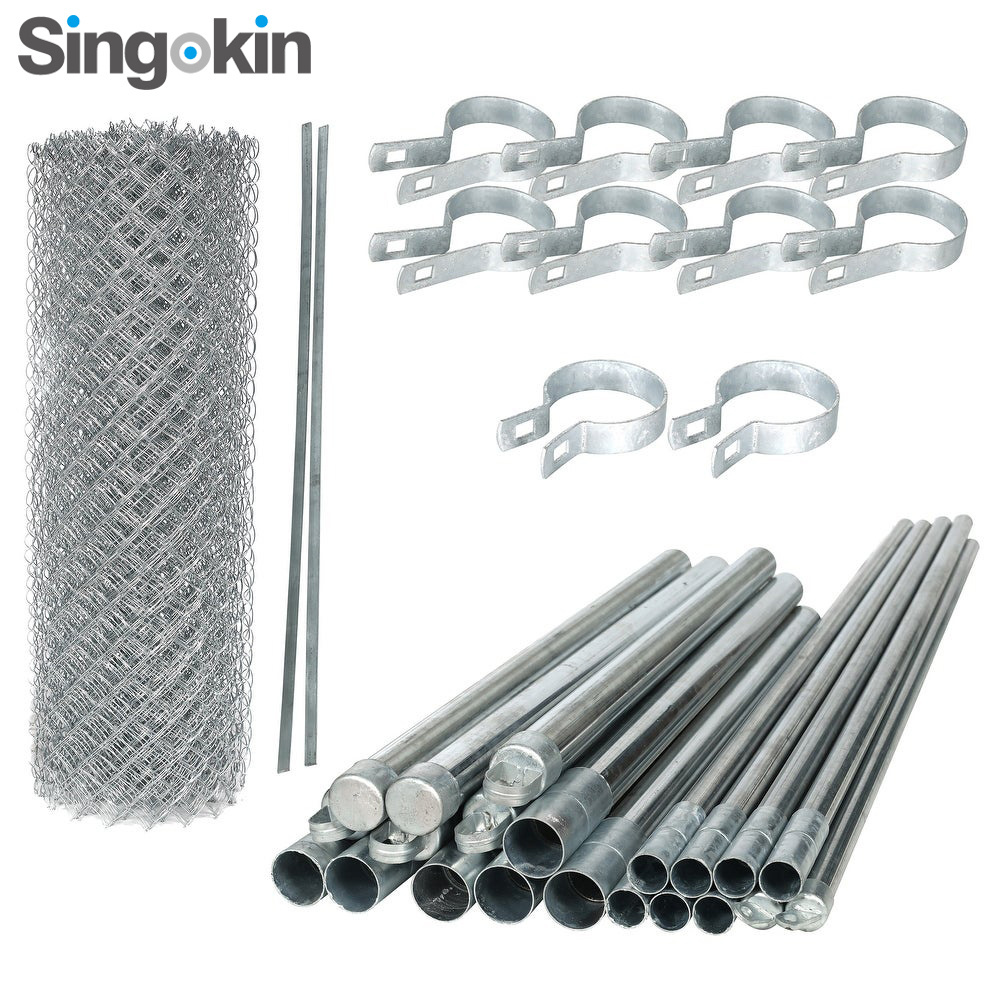 galvanized and PVC coated Temporary fencing panels Supplies and Accessories Black used chain link fences for sale factory