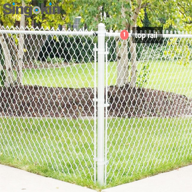 hot dip galvanized 6' tall diamond hole chain link iron wire mesh fence / pvc coated vinyl fence 50ft rolls / farm fence