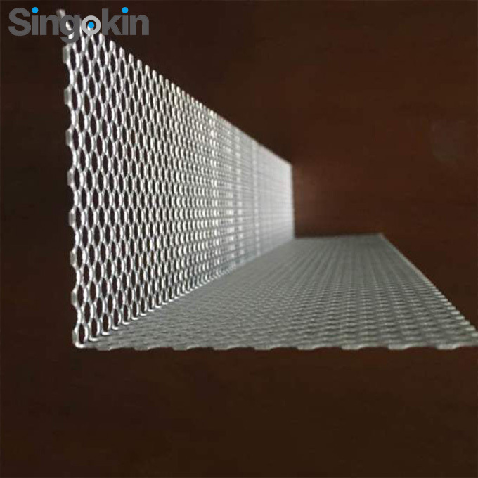 hot sale high quality Perforated metal expanded mesh lock in gutter guard mesh metal screen for radiator covers