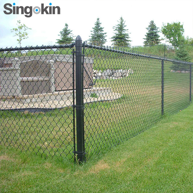 hot dip galvanized 6' tall diamond hole chain link iron wire mesh fence / pvc coated vinyl fence 50ft rolls / farm fence