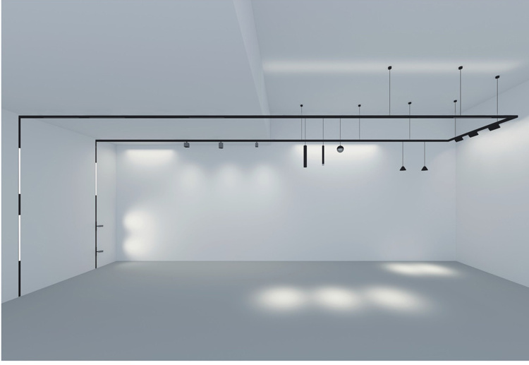 New Design Magnetic Track Light DC48V Safety Magnetic Track Rail COB Linear Ceiling Led Track Light