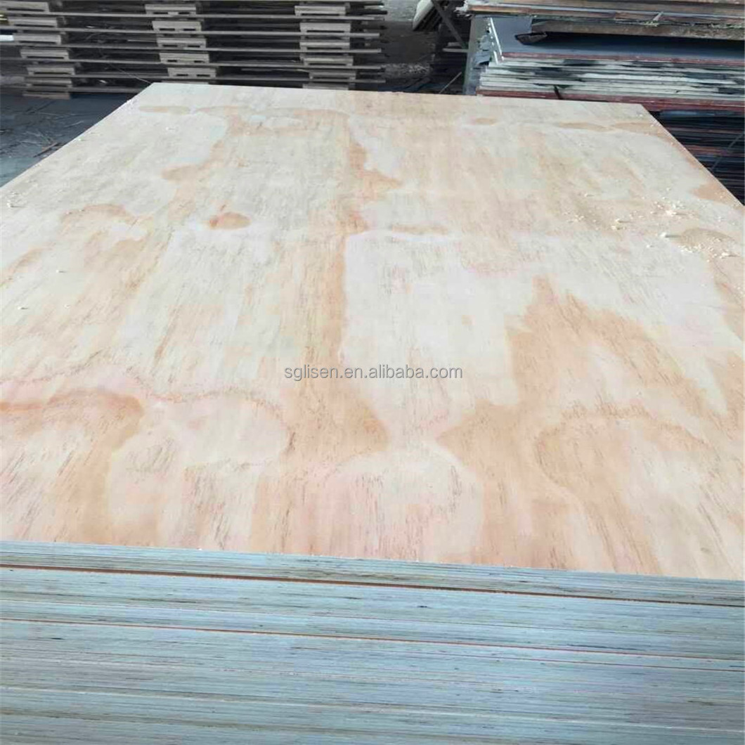 4x8  12mm 15mm 18mm pre finished construction marine grade cdx waterproof pine plywood for exterior roofing