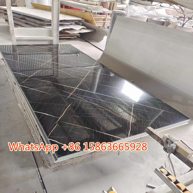 pvc carbon slate marble board pvc uv marble sheet wall paneling sheet SPC Wall Panel