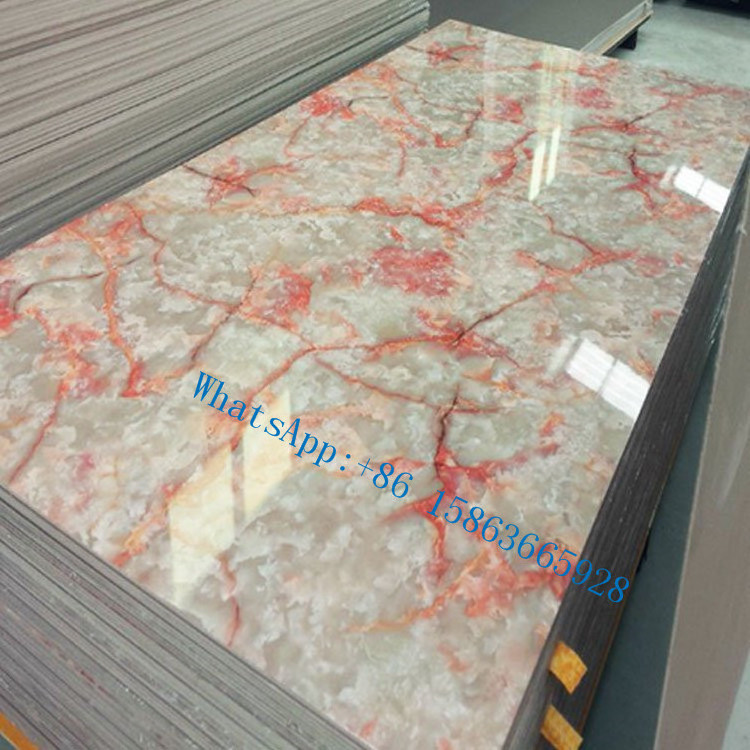 pvc carbon slate marble board pvc uv marble sheet wall paneling sheet SPC Wall Panel