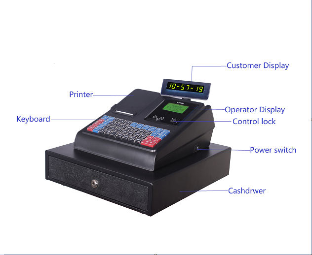 LongFly Cheap Portable Electronic Cash Register for Restaurant