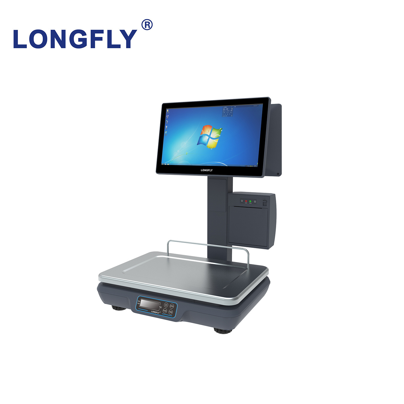 LongFly High quality capacitive touch screen cash register smart pos system cash register ai pos scale touch sreen payment kiosk