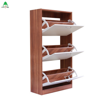 Hidden Stackable Shoe Storage Cabinet Three Door Shoe Cabinet Space Saving Shoe Rack Living Room Furniture