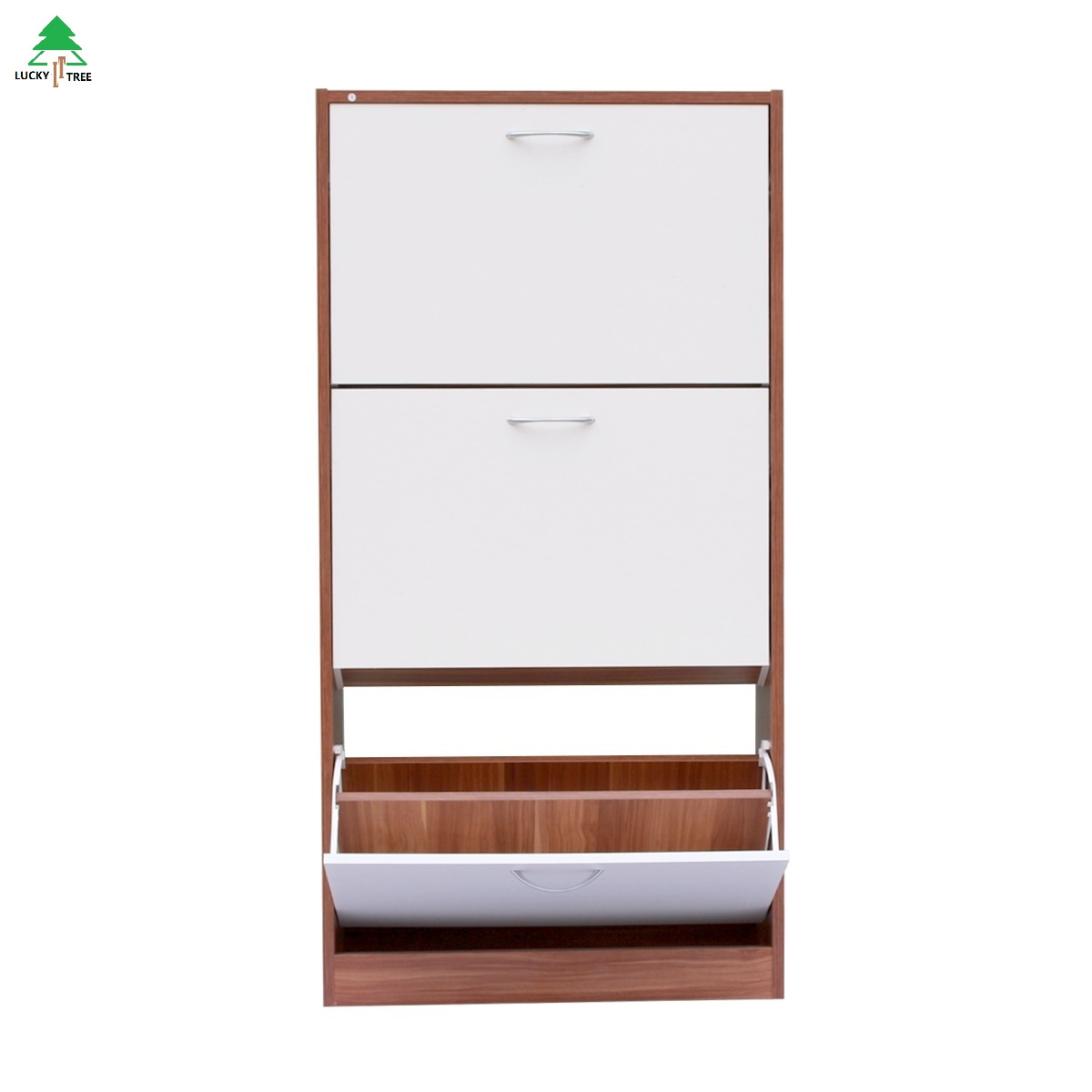 Hidden Stackable Shoe Storage Cabinet Three Door Shoe Cabinet Space Saving Shoe Rack Living Room Furniture