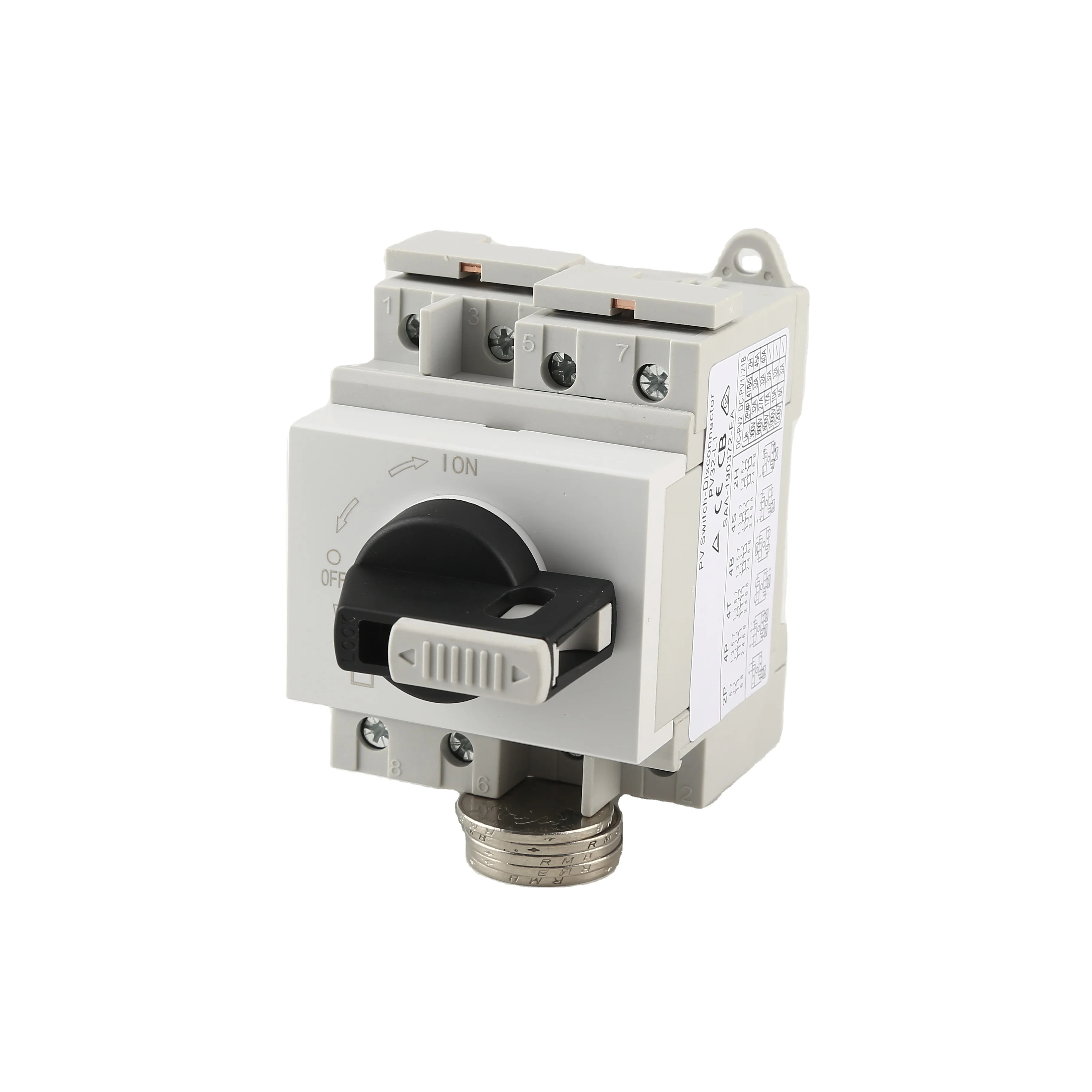 SGPV25-L1 1200V 25A IP20 Outdoor DC Pv Solar Disconnect Switch Rotary Transfer Isolator Switch