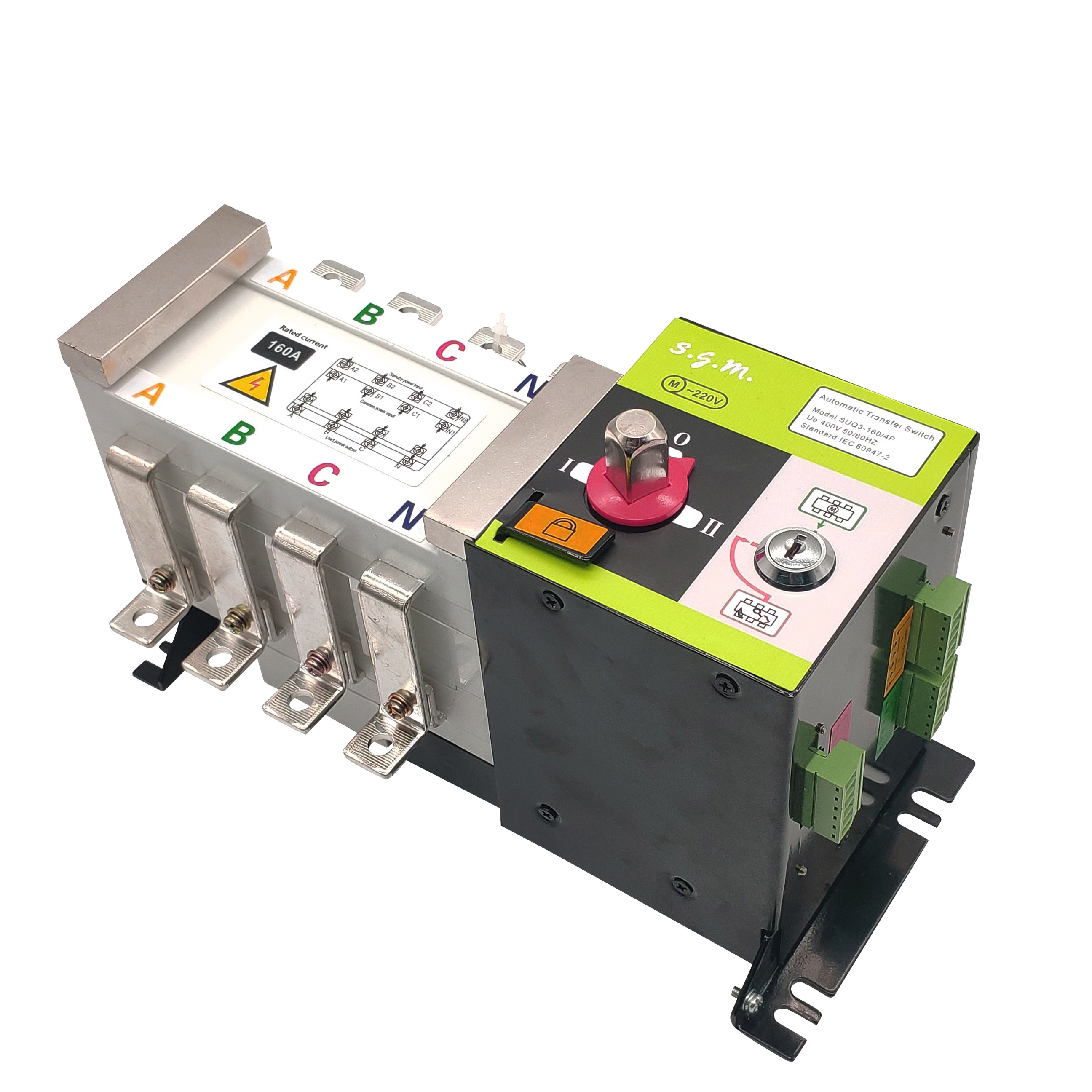 Dual Power Automatic Transfer Switch Changeover Controller Switch for ...