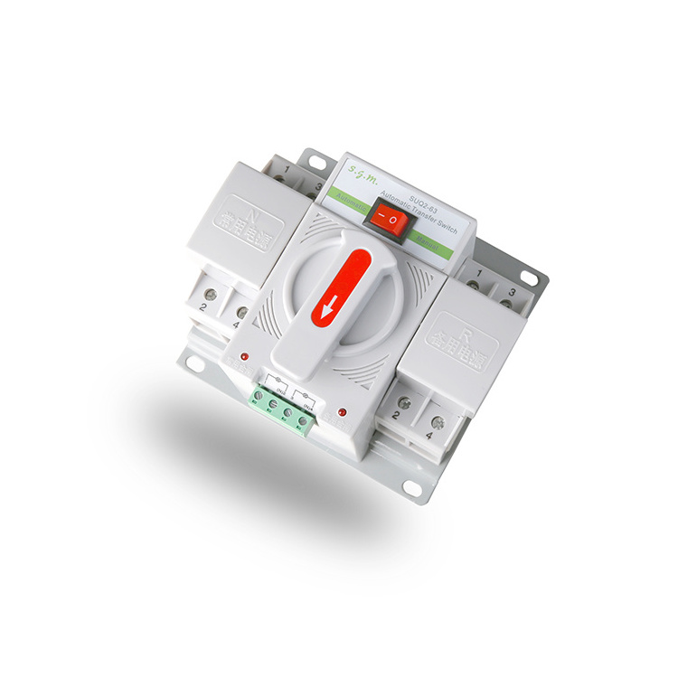 High Quality Changeover Switch SUQ2-63 2P Dual Power Automatic Transfer Switch 16A 20A 32A 40A 63A ATS