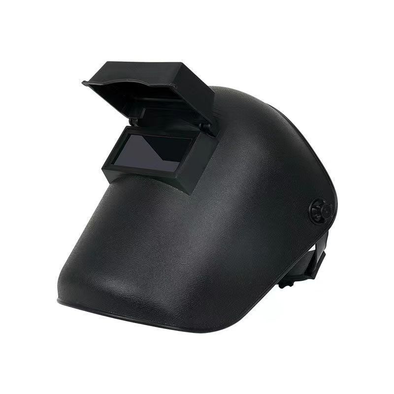 Traditional Old Style Black Color Dark Glass TIG MIG Welding Hood Flip Front Welding Helmet