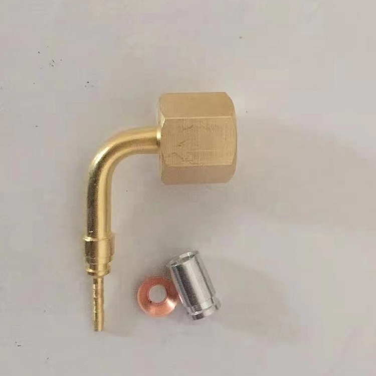 HVAC Pressure Hose Brass Straight coupling Connector for refrigeration condensing units