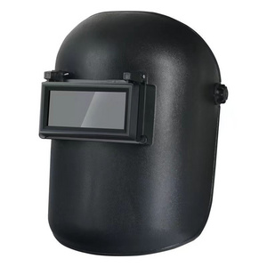 Traditional Old Style Black Color Dark Glass TIG MIG Welding Hood Flip Front Welding Helmet