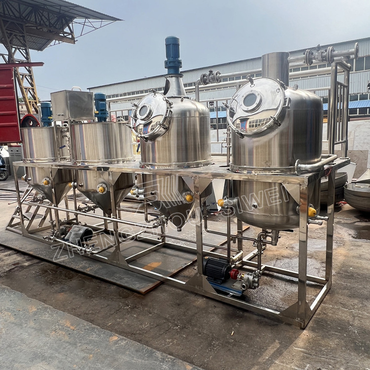 Soybean sunflower seed mini cooking oil machine mini cooking oil refinery machine crude oil refinery plant for sale