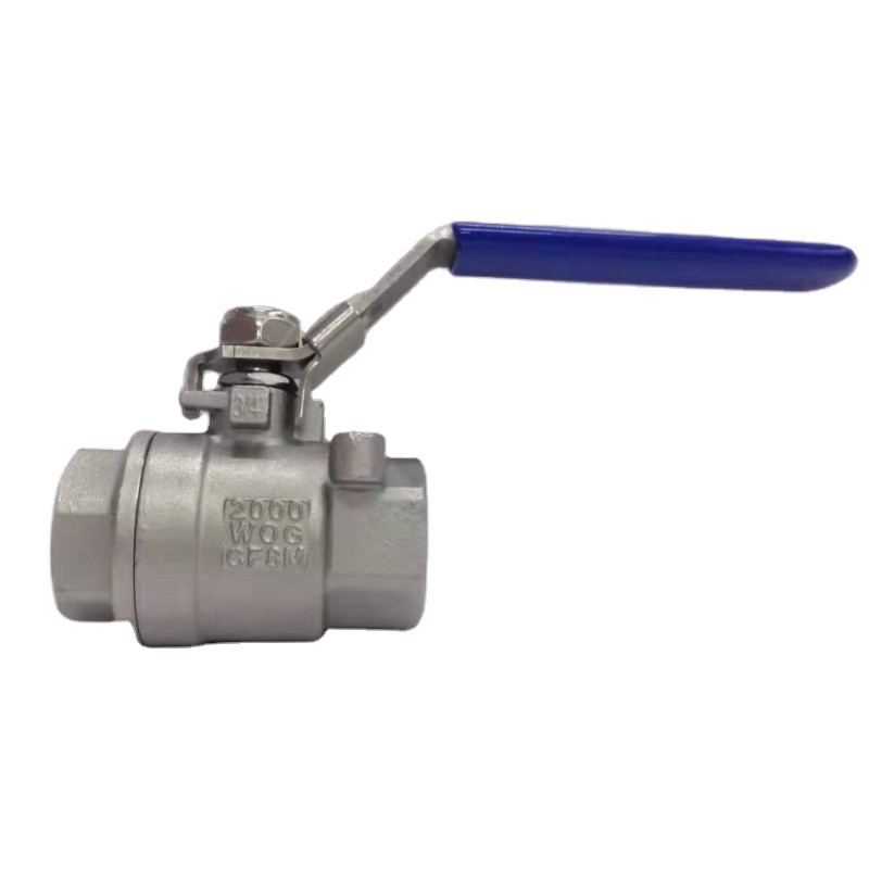 2000WOG/2000PSI Stainless Steel Carbon Steel 2PC NPT Threaded Ball Valve valvula