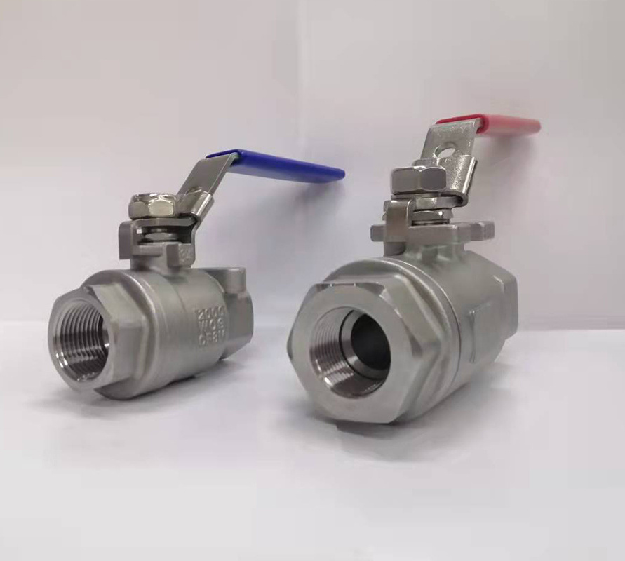 2000WOG/2000PSI Stainless Steel Carbon Steel 2PC NPT Threaded Ball Valve valvula