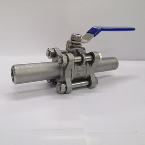 1000WOG/1000PSI/PN64 3PC Extended Butt Weld  Ball Valve SS304/SS316  Stainless Steel Valve Valvula