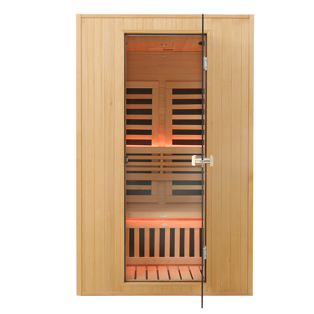 Personal Far Infared Sauna Dual Control Panel Physical light heating Heater led light therapy Sauna Room