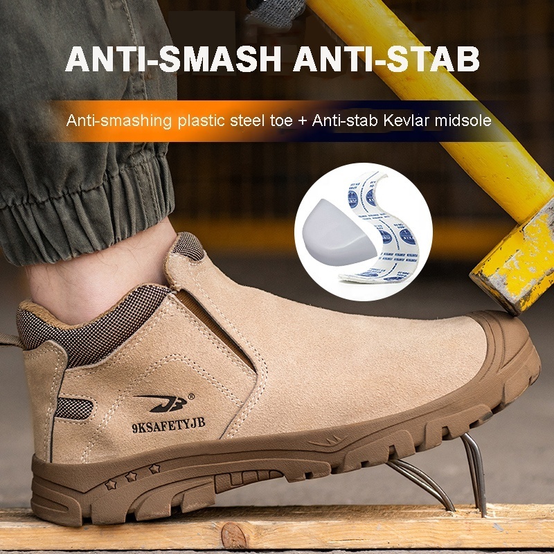 Factory direct sales high temperature resistance insulated work safety boots with plastic steel toe anti-smashing