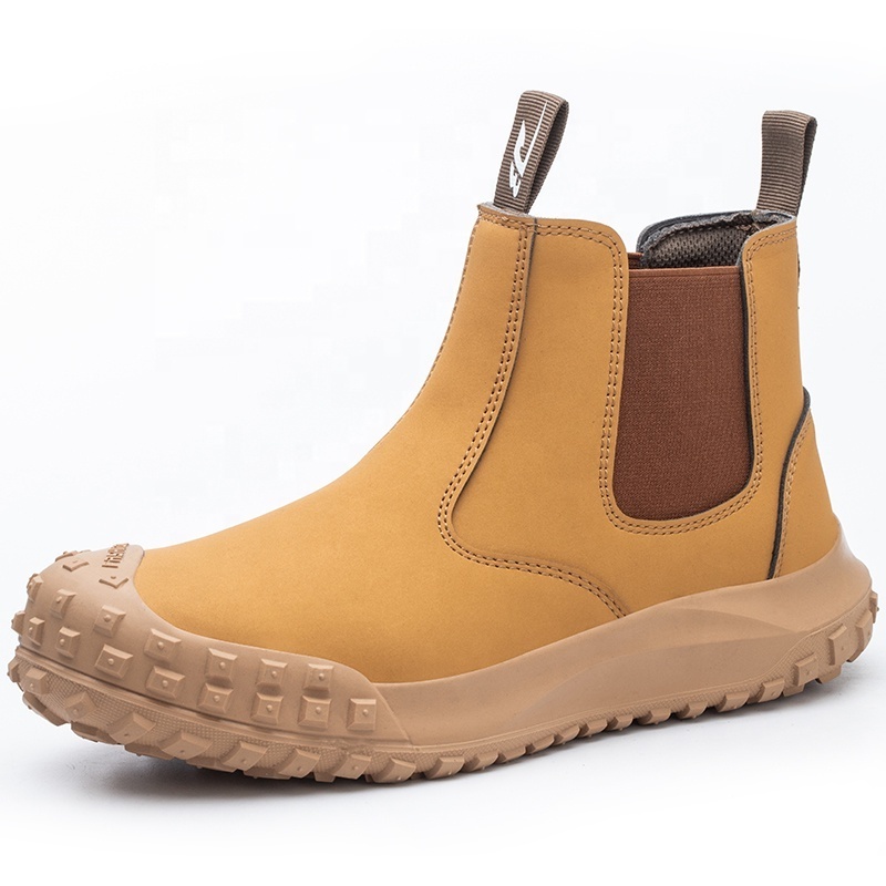 Sandy anti-smashing steel toe work shoes for men