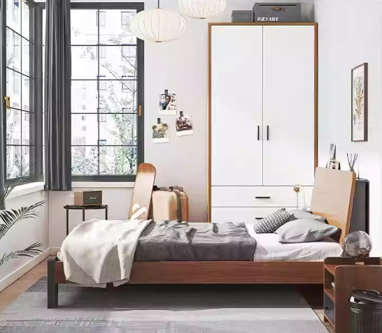 Modern Design Cheap Price Wooden Bedroom Cabinet Wooden Wardrobes Wooden Wardrobe Home Bedroom Narrow Apartment Storage