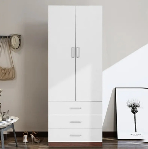 Modern Design Cheap Price Wooden Bedroom Cabinet Wooden Wardrobes Wooden Wardrobe Home Bedroom Narrow Apartment Storage