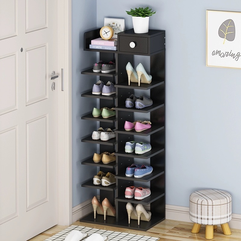 Shoe rack door household multi-layer simple space saving shoe cabinet storage narrow indoor entry small shoe rack