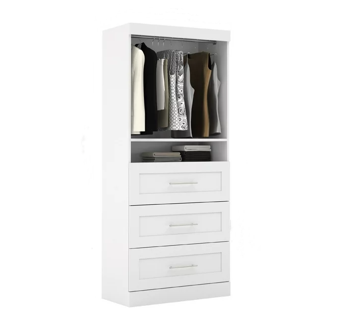 Wardrobe 3 Drawers Bedroom corner wardrobe for small space Closet Cupboard Wooden Armoire Modern Multifunction Wardrobe