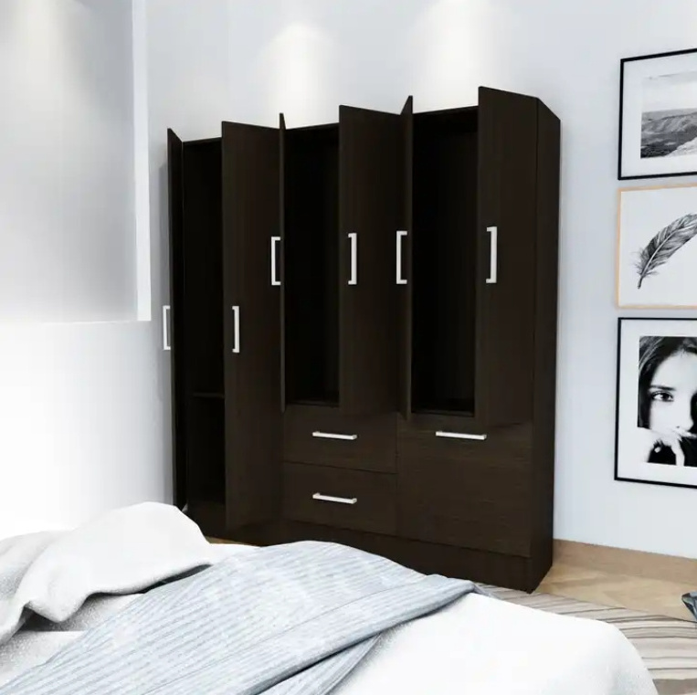 Wholesale Price Modular Modern Designs Modern Wooden Closet Storage Cabinet with Drawers for Bedroom