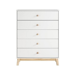 New White Modern Dresser Wooden Storage Nightstand Chest Large Clothing Tower Storage Cabinet