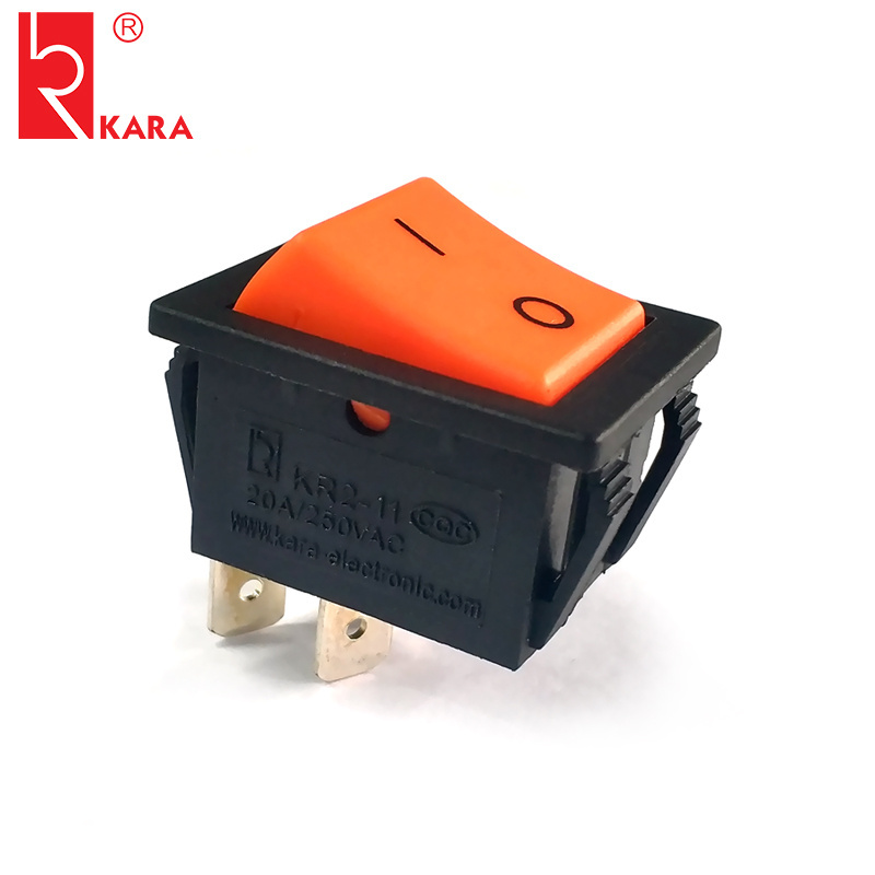 SINETONG KR2-11 Orange ON-OFF ON-ON ON-OFF-ON Rocker Switch DC 12V 24V DPDT 4 Pin Boat Switch