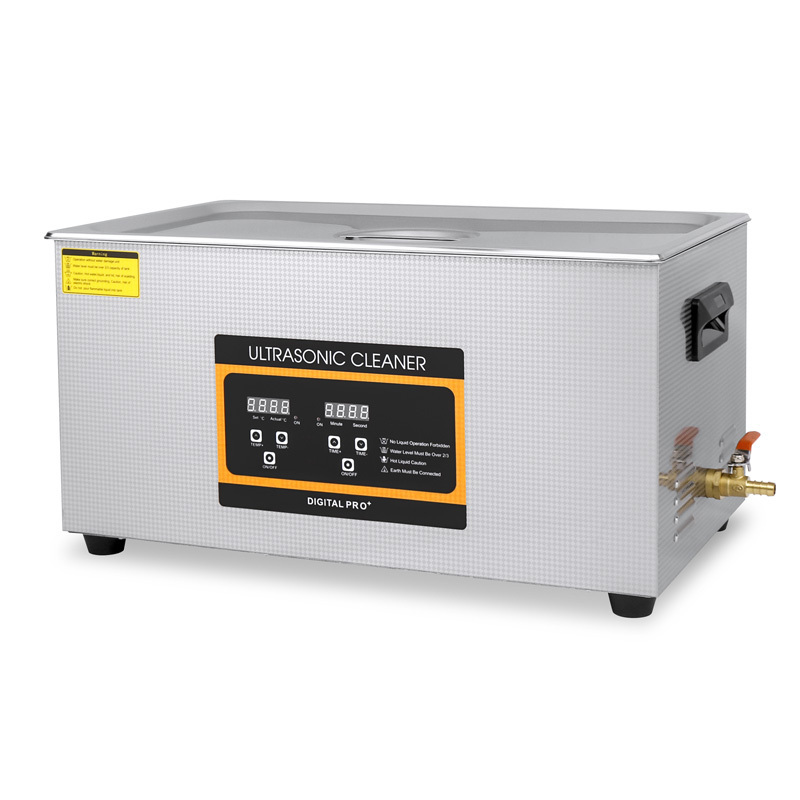 Ultrasonic Cleaner 22L 480W Stainless Bath 40KHZ Remove Oil Rust Dust Solution for Dental Hardware Lab PCB Bearing