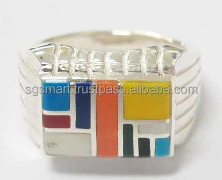 Silver 925 Ring with Stone Design Jewelry Wholesale Factory in Thailand