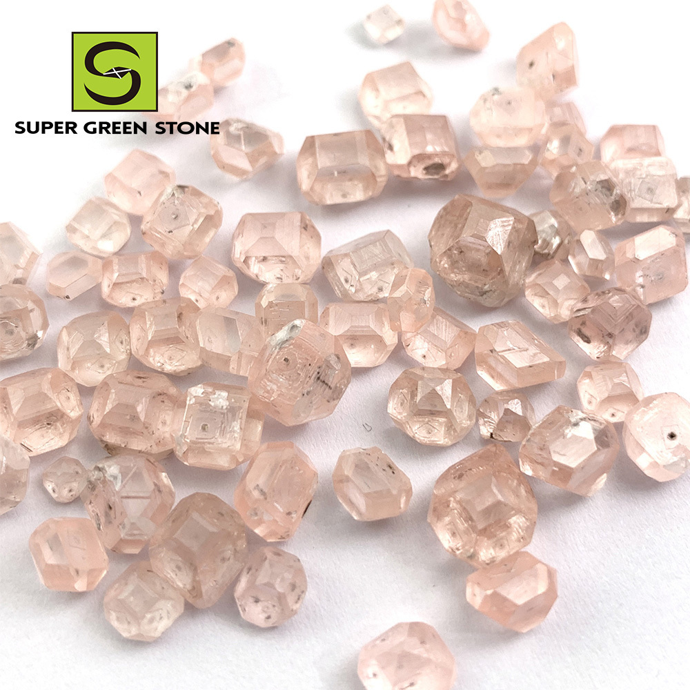 SuperGS Fancy Color Created Lab Grown Cvd Large Size Synthetic Loose Uncut Pink HPHT Rough Diamond